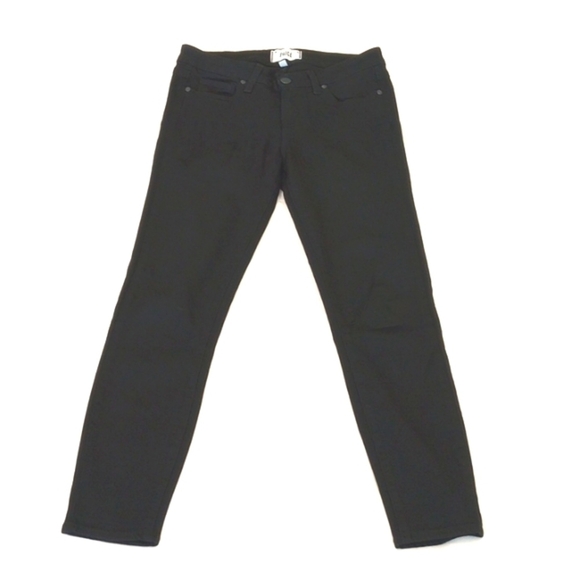 Paige Womens Jeans Sz 27 Black Verdugo Crop Skinny Stretch Basic Layer Comfy - Picture 1 of 10